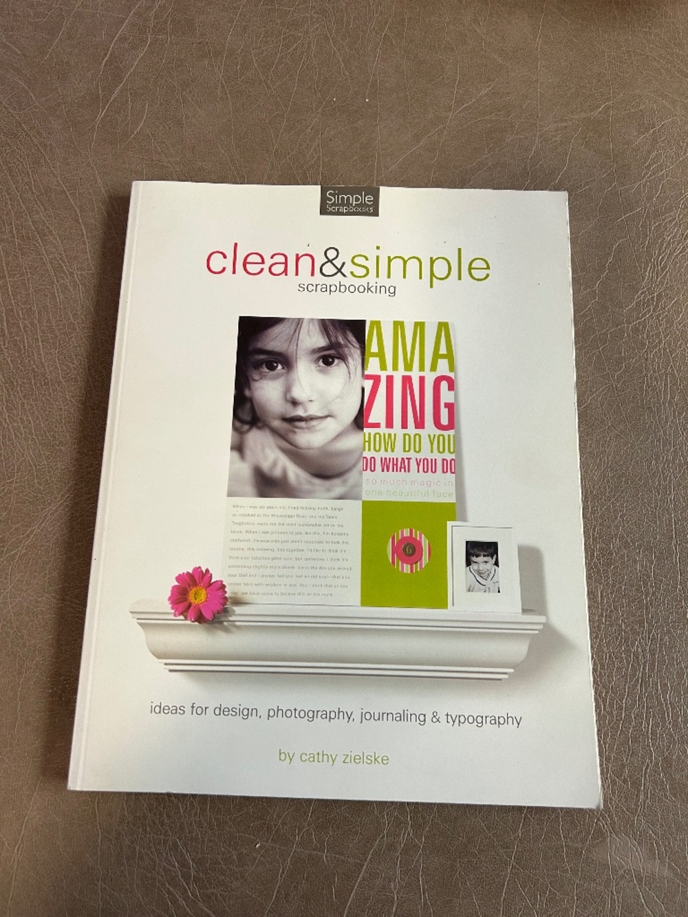 scrapbooking idea book.
